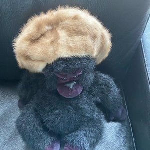 VINTAGE MINK FUR  BERET STYLE LADIES HAT .